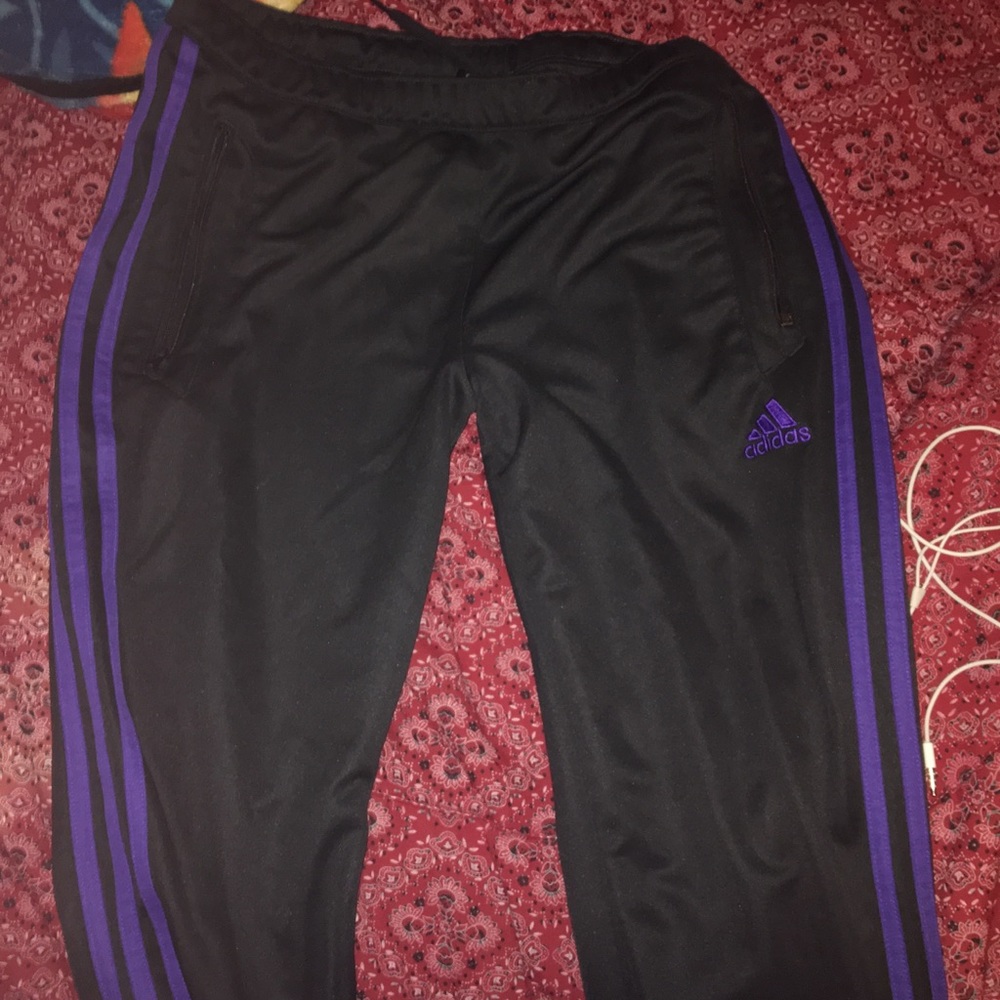 Adidas track pants (M)
